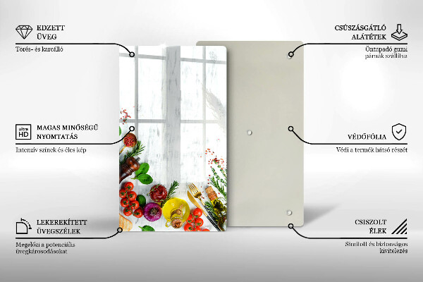 Tábua para cozinha Vegetais e especiarias