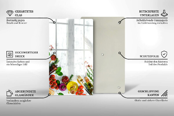 Tábua para cozinha Vegetais e especiarias