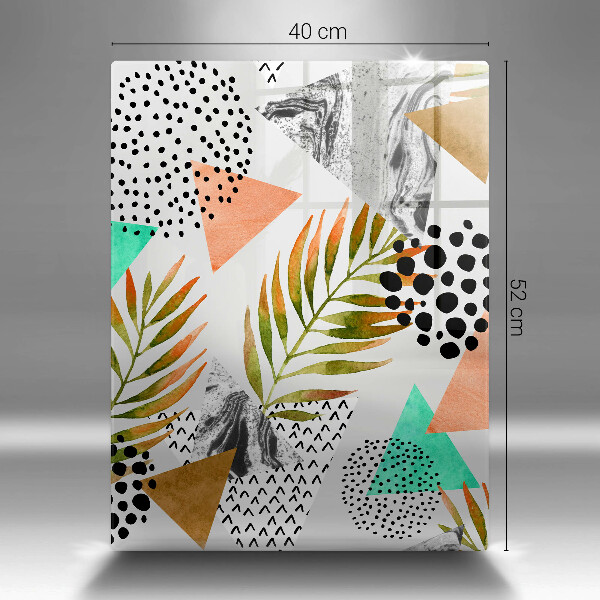 Tábua cozinha Padrão de folha Boho