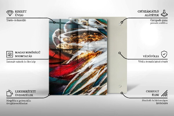 Tábua de cortar alimentos Abstração colorida