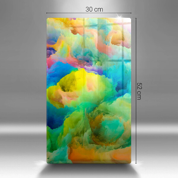 Tábua de cortar alimentos Abstração colorida