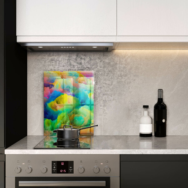 Tábua de cortar alimentos Abstração colorida