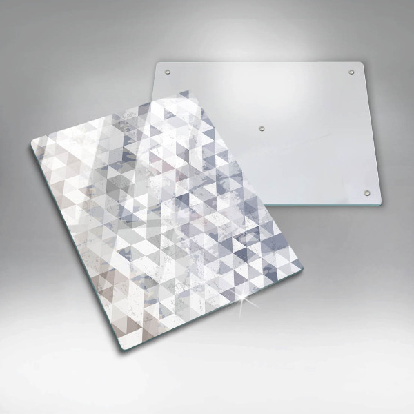 Tábua de cortar de vidro Padrão triangular