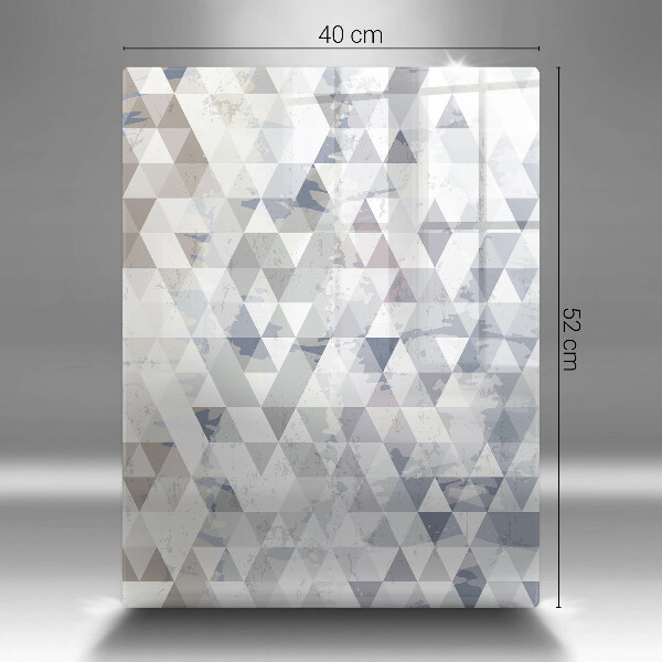 Tábua de cortar de vidro Padrão triangular