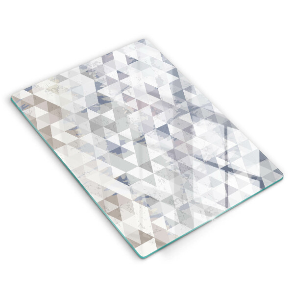 Tábua de cortar de vidro Padrão triangular