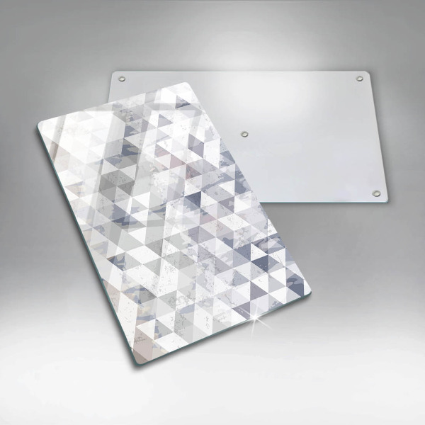 Tábua de cortar de vidro Padrão triangular