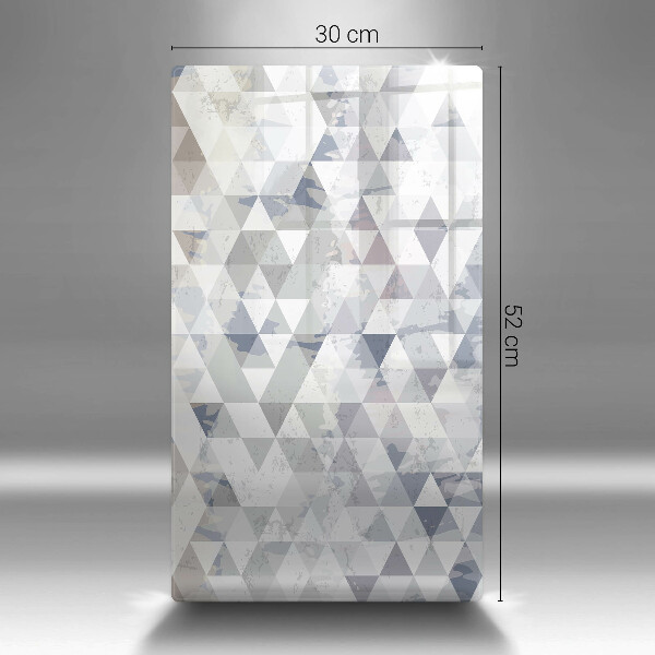 Tábua de cortar de vidro Padrão triangular