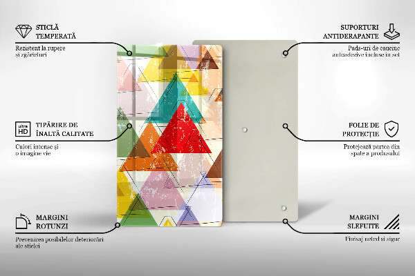 Tábua para corte Triângulos pintados