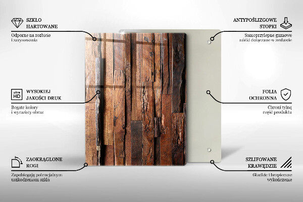 Tábua de cortar alimentos Triângulos geométricos
