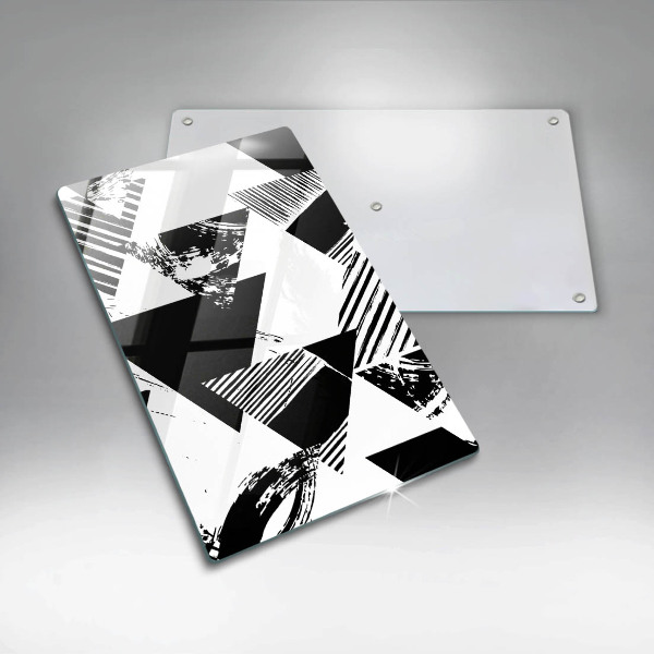 Tábua de cortar alimentos Triângulos geométricos