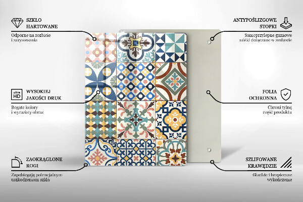 Tábua de corte Mármore branco delicado