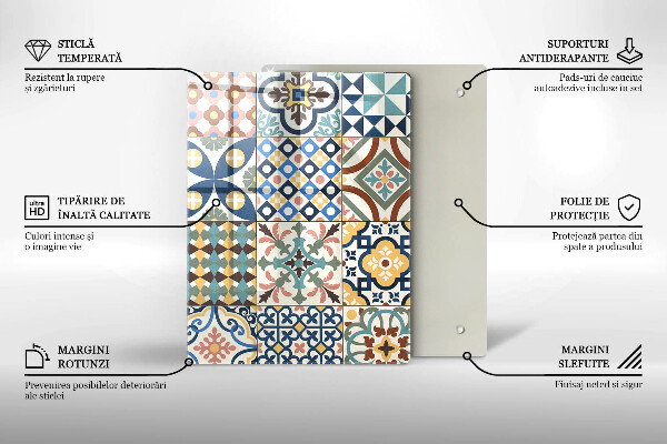 Tábua de corte Mármore branco delicado