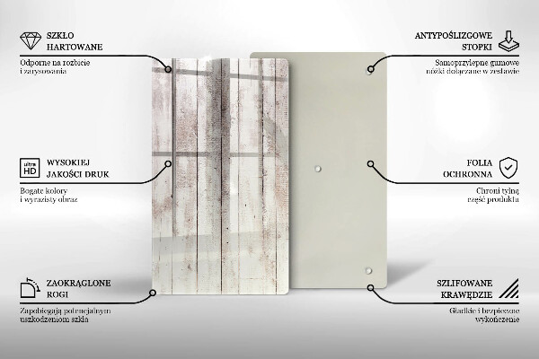 Tábua de corte de vidro Tábuas de madeira velhas
