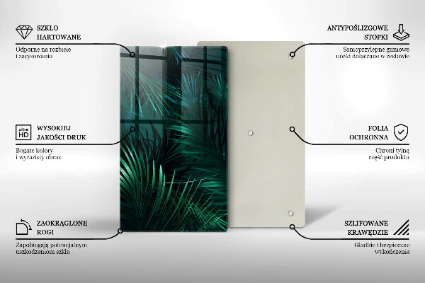 Tábua para cozinha Folhas selvagens da selva