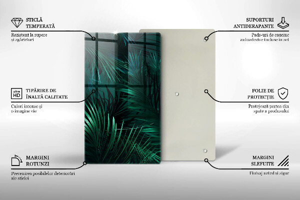 Tábua para cozinha Folhas selvagens da selva