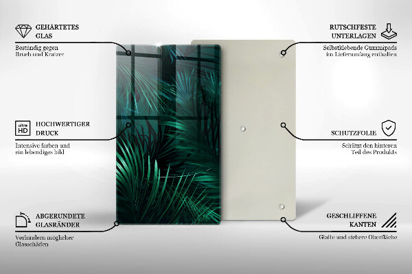 Tábua para cozinha Folhas selvagens da selva