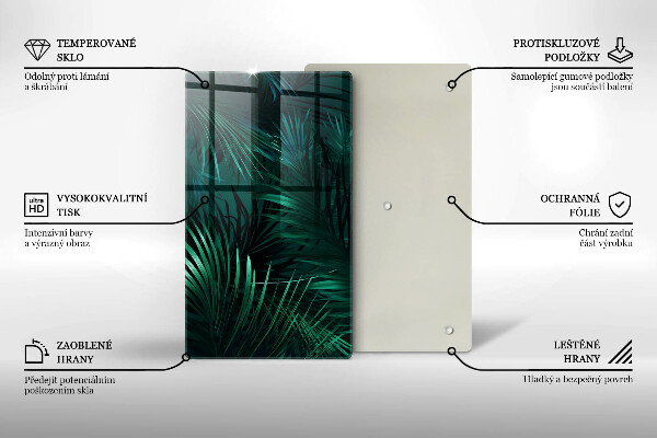 Tábua para cozinha Folhas selvagens da selva