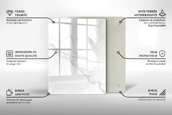 Tábua de corte Mármore pastel