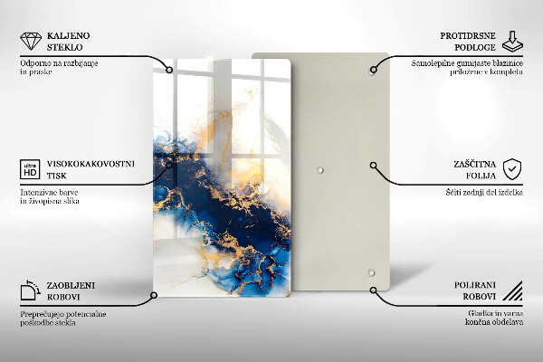 Tábua para corte Abstração com azul