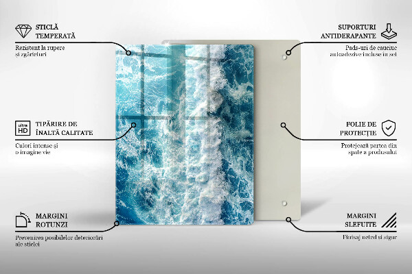 Tábua para corte Abstração com azul