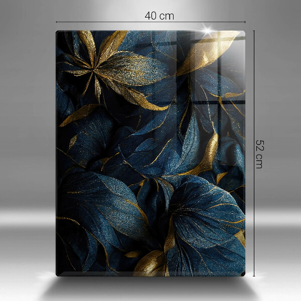 Tábua corte Folhas decorativas com ouro