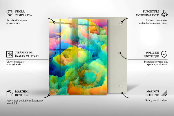 Tábua corte Folhas decorativas com ouro