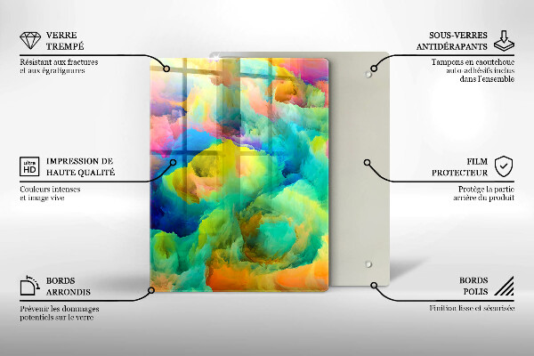 Tábua corte Folhas decorativas com ouro