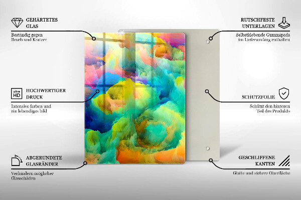 Tábua corte Folhas decorativas com ouro