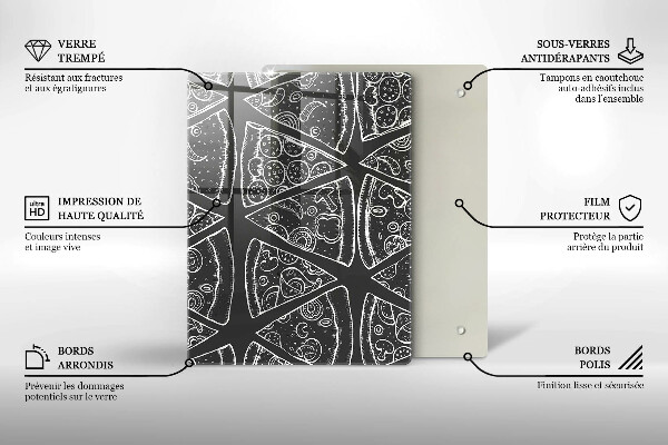 Tábua para cozinha Abstração elegante