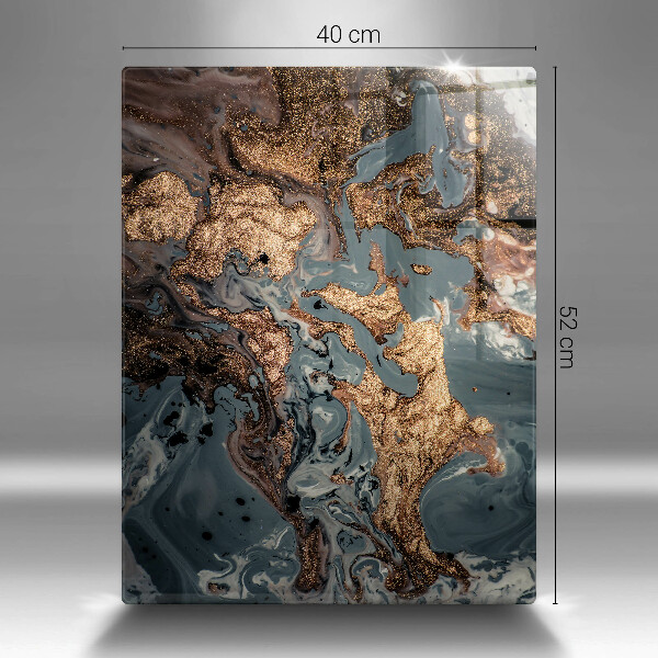 Tábua de corte Pedra decorativa com ouro