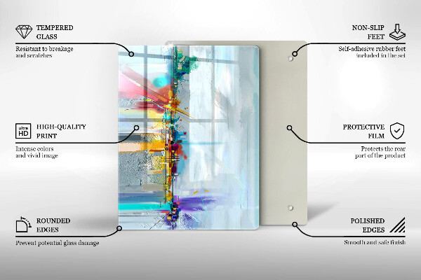 Tábua de corte Pedra decorativa com ouro