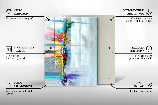 Tábua de corte Pedra decorativa com ouro