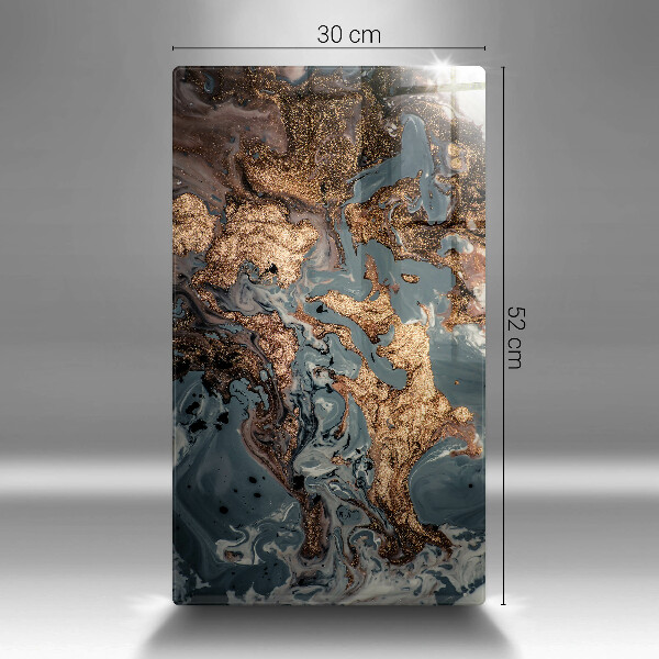 Tábua de corte Pedra decorativa com ouro