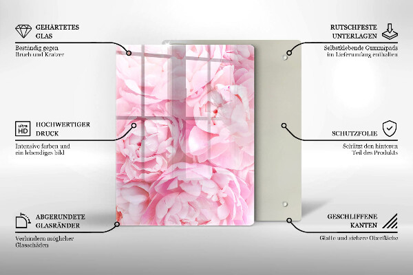 Tábua de cortar de vidro Manchas azuis