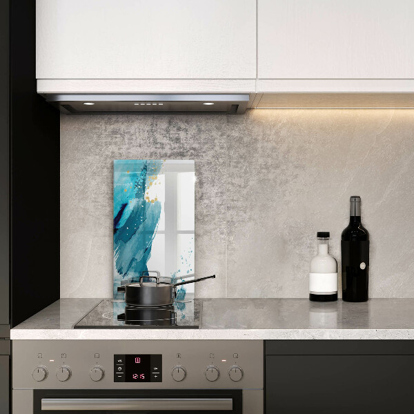 Tábua de cortar de vidro Manchas azuis