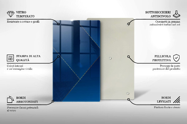 Tábua de cortar de vidro Fundo moderno