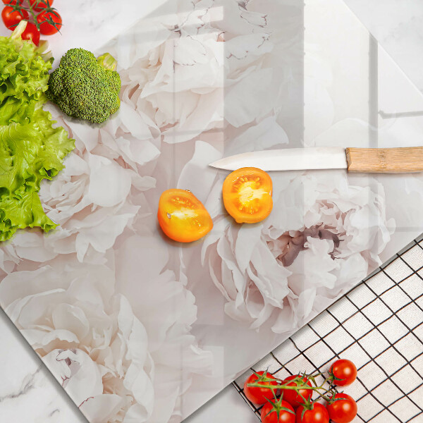 Tábua de cortar alimentos Peônias pastéis