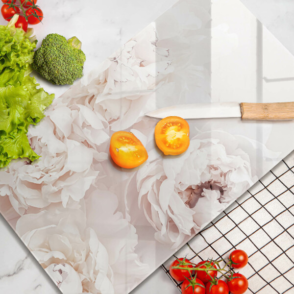 Tábua de cortar alimentos Peônias pastéis