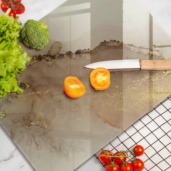 Tábua de vidro Ouro abstrato