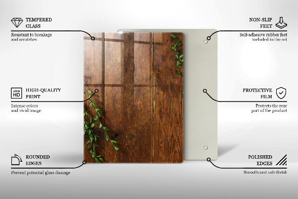 Tábua de vidro Ouro abstrato