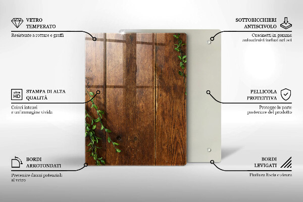 Tábua de vidro Ouro abstrato