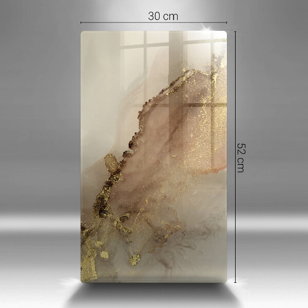 Tábua de vidro Ouro abstrato