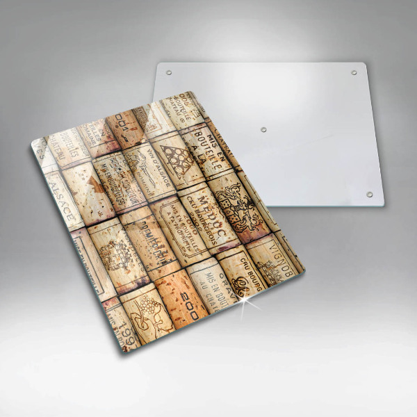 Tábua de corte Rolhas de vinho velhas