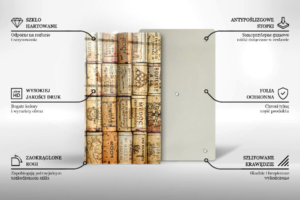 Tábua de corte Rolhas de vinho velhas