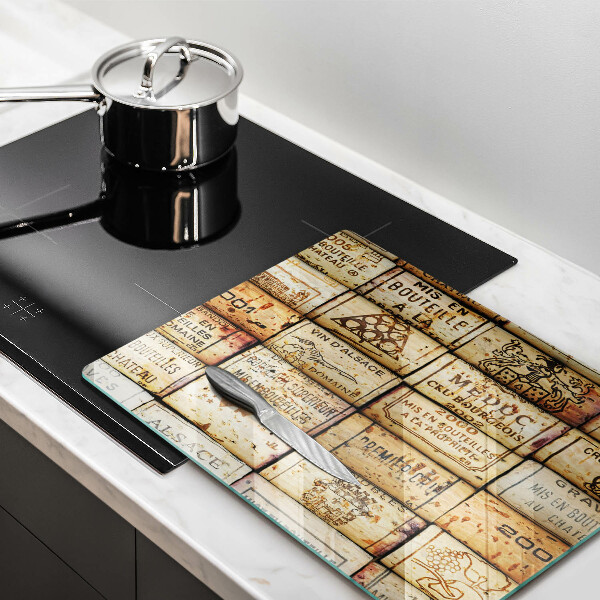 Tábua de corte Rolhas de vinho velhas