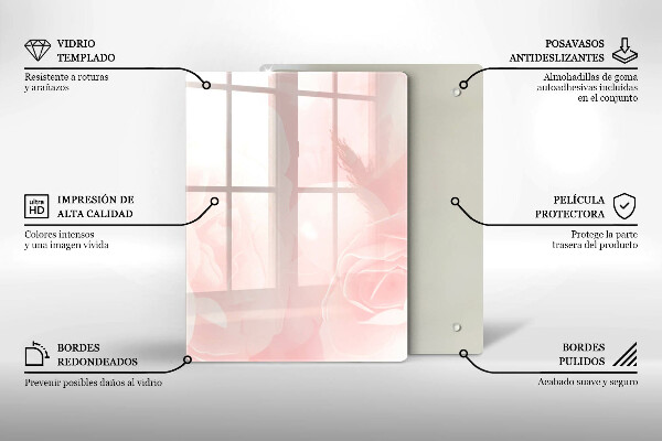 Tábua de cortar de vidro Mármore moderno