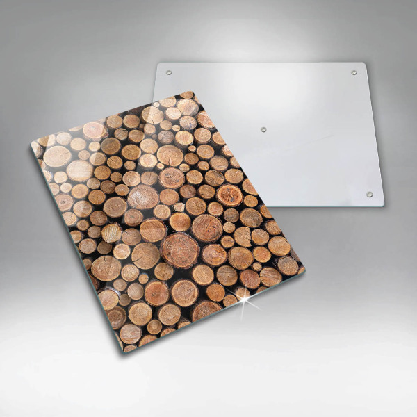 Tábua de vidro Troncos de árvores