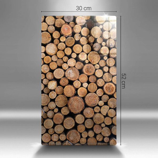 Tábua de vidro Troncos de árvores