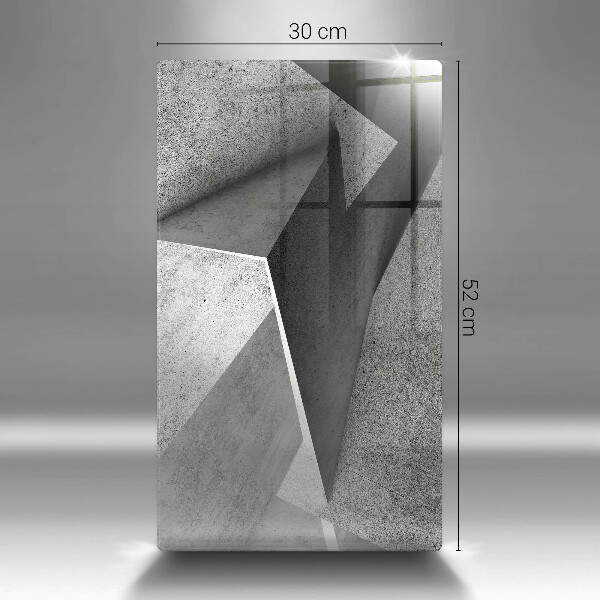 Tábua de cortar de vidro Abstração concreta