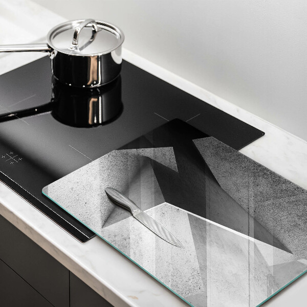 Tábua de cortar de vidro Abstração concreta